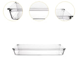 Maxbell Maxbell Clear Drawer Organizer Trays Desk Storage Bin for Kitchen Study Room Cabinet Rectangle M