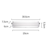 Maxbell Maxbell Clear Drawer Organizer Trays Desk Storage Bin for Kitchen Study Room Cabinet Rectangle M