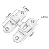 Maxbell Maxbell Barn Door Lock Latch Room Door Latch with Screws for Bedroom Bathroom Garden Silver