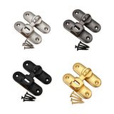 Maxbell Maxbell Barn Door Lock Latch Room Door Latch with Screws for Bedroom Bathroom Garden Silver