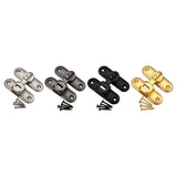 Maxbell Maxbell Barn Door Lock Latch Room Door Latch with Screws for Bedroom Bathroom Garden Silver