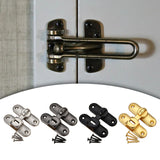 Maxbell Maxbell Barn Door Lock Latch Room Door Latch with Screws for Bedroom Bathroom Garden Silver