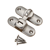 Maxbell Maxbell Barn Door Lock Latch Room Door Latch with Screws for Bedroom Bathroom Garden Silver