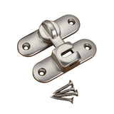 Maxbell Maxbell Barn Door Lock Latch Room Door Latch with Screws for Bedroom Bathroom Garden Silver