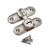 Maxbell Maxbell Barn Door Lock Latch Room Door Latch with Screws for Bedroom Bathroom Garden Silver