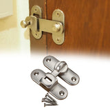 Maxbell Maxbell Barn Door Lock Latch Room Door Latch with Screws for Bedroom Bathroom Garden Silver