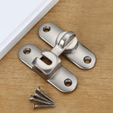 Maxbell Maxbell Barn Door Lock Latch Room Door Latch with Screws for Bedroom Bathroom Garden Silver