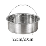 Maxbell Steamer Basket Multipurpose Round Stainless Steel Steamer Insert Kitchenware 22cm