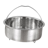 Maxbell Steamer Basket Multipurpose Round Stainless Steel Steamer Insert Kitchenware 22cm