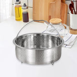 Maxbell Steamer Basket Multipurpose Round Stainless Steel Steamer Insert Kitchenware 22cm