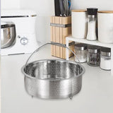Maxbell Steamer Basket Multipurpose Round Stainless Steel Steamer Insert Kitchenware 22cm