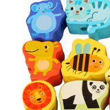 Maxbell Wooden Bead Threading Toy Gifts Wooden Lacing Toy for Children Kids Toddlers animal