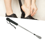 Maxbell Long Handled Shoe Horn Lightweight Adjustable Length Sturdy for Elderly Kids