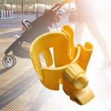 Maxbell Universal Stroller Cup Holder with Phone Holder for Bike Trolley Accessories Yellow