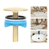 Maxbell Kitchen Sink Hole Covers Stopper Faucet Hole Cover for Hotel Kitchen Bathtub gold