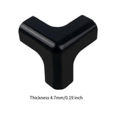 Maxbell 10 Pieces Corner Protectors Corner Cushions Edge Guards for Office Desk Home Black