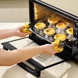 Oven Glove Heat Resistant Kitchen Mitten for Baking Oven Hot Plates and Pans Yellow