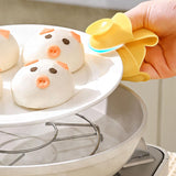 Oven Glove Heat Resistant Kitchen Mitten for Baking Oven Hot Plates and Pans Yellow