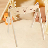 Maxbell Wooden Play Gym Frame Hanging Toy Wooden Stand for Newborn Nursery Room Gift