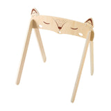 Maxbell Wooden Play Gym Frame Hanging Toy Wooden Stand for Newborn Nursery Room Gift