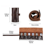 Maxbell Watch Storage Bag Multiuse Mechanical Watch Pouch PU Leather for Travel Home