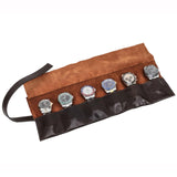 Maxbell Watch Storage Bag Multiuse Mechanical Watch Pouch PU Leather for Travel Home