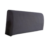 Bed Headboard Cover Removable Bed Backrest Cover Elastic Headboard Protector Gray