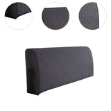 Bed Headboard Cover Removable Bed Backrest Cover Elastic Headboard Protector Gray