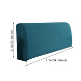 Bed Headboard Cover Removable Bed Backrest Cover Elastic Headboard Protector Green