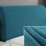 Bed Headboard Cover Removable Bed Backrest Cover Elastic Headboard Protector Green