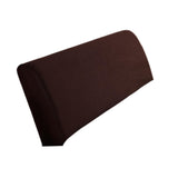 Bed Headboard Cover Removable Bed Backrest Cover Elastic Headboard Protector Brown