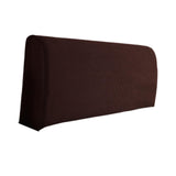 Bed Headboard Cover Removable Bed Backrest Cover Elastic Headboard Protector Brown
