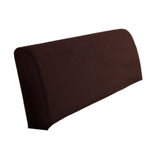 Bed Headboard Cover Removable Bed Backrest Cover Elastic Headboard Protector Brown