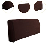 Bed Headboard Cover Removable Bed Backrest Cover Elastic Headboard Protector Brown