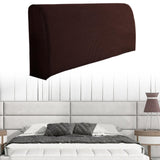 Bed Headboard Cover Removable Bed Backrest Cover Elastic Headboard Protector Brown