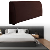 Bed Headboard Cover Removable Bed Backrest Cover Elastic Headboard Protector Brown