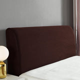 Bed Headboard Cover Removable Bed Backrest Cover Elastic Headboard Protector Brown