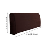Bed Headboard Cover Removable Bed Backrest Cover Elastic Headboard Protector Brown