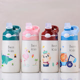 Maxbell Insulated Water Bottle for Kids Gift Straw Cup for Travel Outdoor Activities Red