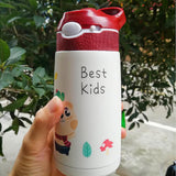 Maxbell Insulated Water Bottle for Kids Gift Straw Cup for Travel Outdoor Activities Red