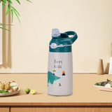 Maxbell Insulated Water Bottle for Kids Gift Straw Cup for Travel Outdoor Activities Green