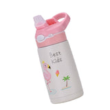 Maxbell Insulated Water Bottle for Kids Gift Straw Cup for Travel Outdoor Activities Pink