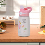 Maxbell Insulated Water Bottle for Kids Gift Straw Cup for Travel Outdoor Activities Pink