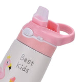 Maxbell Insulated Water Bottle for Kids Gift Straw Cup for Travel Outdoor Activities Pink