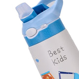 Maxbell Insulated Water Bottle for Kids Gift Straw Cup for Travel Outdoor Activities Blue