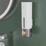 Soap Dispenser Wall Mount Manual Liquid Hand Soap Dispenser for Kitchen Sink White