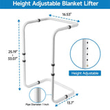 Maxbell Blanket Lifter for Feet Adjustable Height 25 in-33 in Heavy Duty Sheet Riser