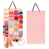 Maxbell Hanging Hair Clip Organizer Ribbons Display Stand Holder for Girl Room Decor White
