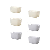 Maxbell 2pcs Storage Basket Hollow Stackable Bin for Clothes