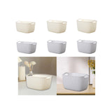Maxbell 2pcs Storage Basket Hollow Stackable Bin for Clothes